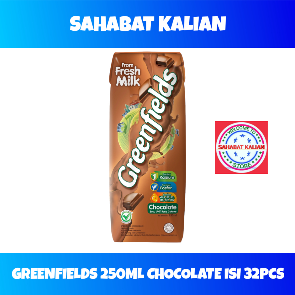 Greenfields 250ml Chocolate 1 karton isi 32pcs