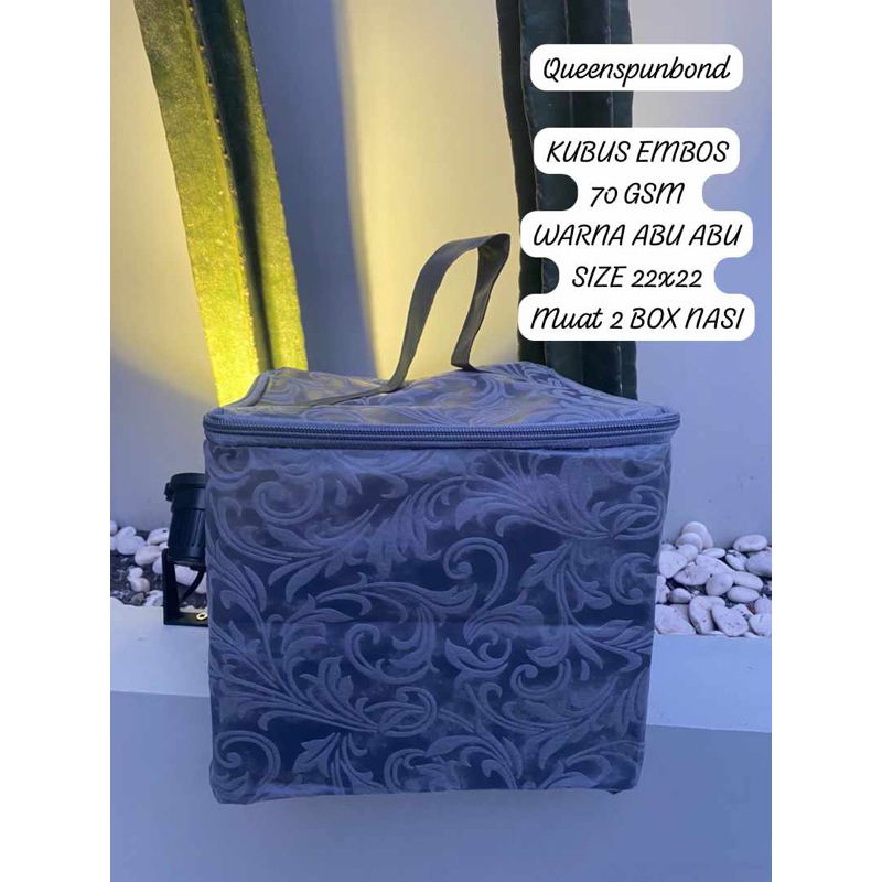 HARGA LUSIN ISI 12 BIJI- TAS HAJATAN KUBUS EMBOS PREMIUM TEBAL ASLI 70 GSM SIZE 22x22 -PAKAI RESLETING-