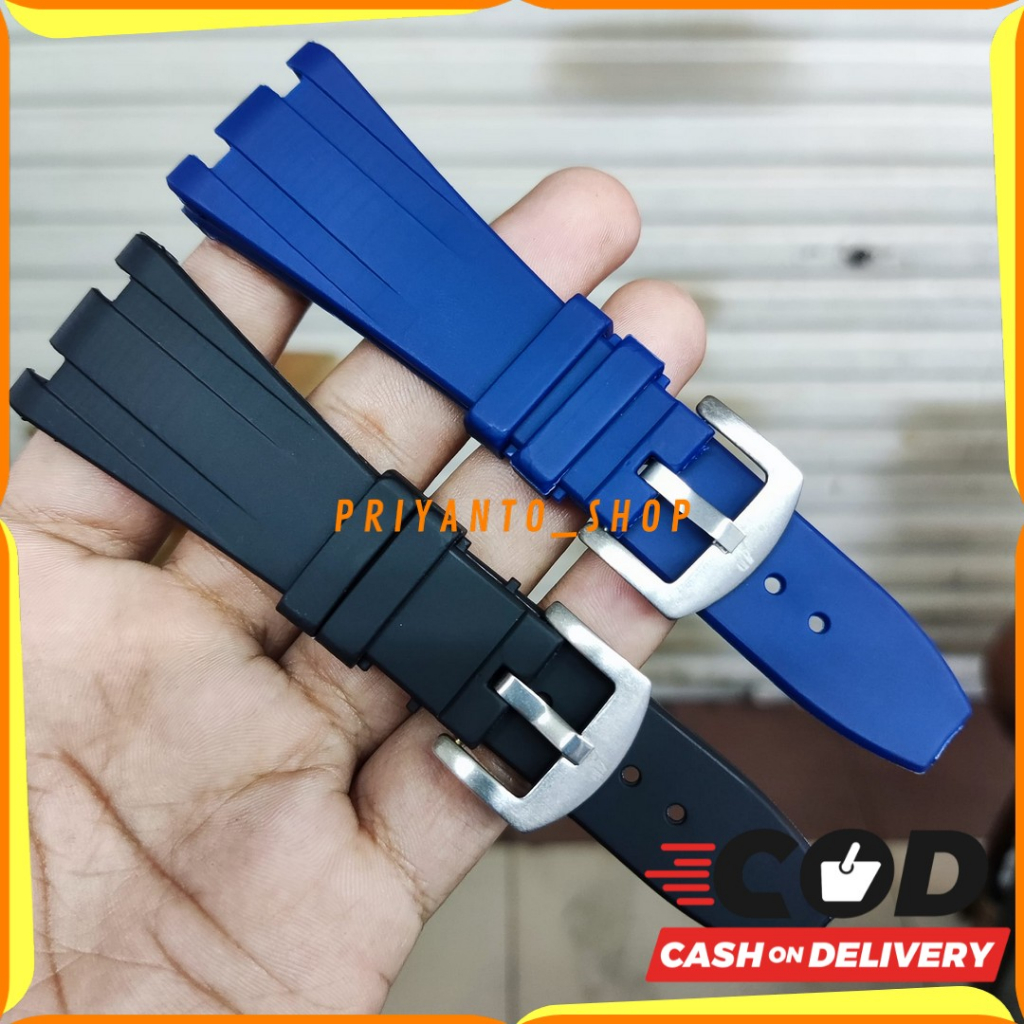 STRAP-TALI JAM TANGAN AP-AUDEMARS PIGUET-ROYAL AOK DIVER HITAM DAN BIRU