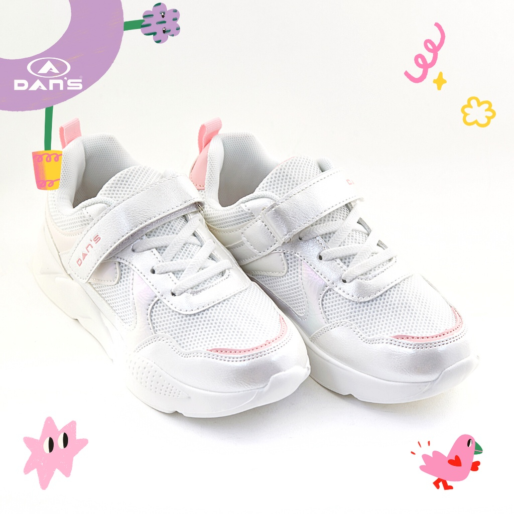 Dans Mayala Sepatu Sneakers Anak Perempuan - White