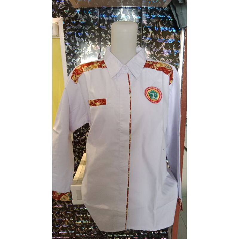 kemeja putih lis PPNI / Kemeja Kantor / seragam perawat / seragam bidan