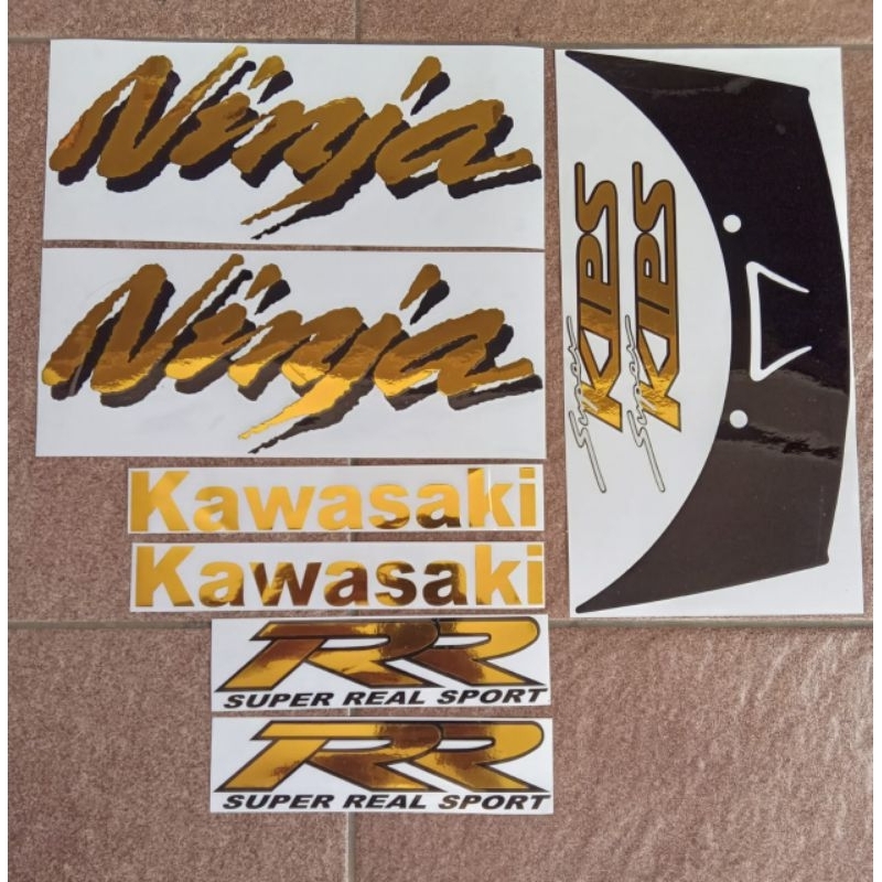 Cutting sticker Kawasaki Ninja RR old Stiker Cuting