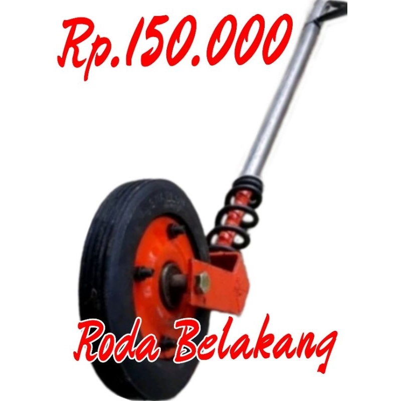 roda belakang gerobak atau gletrek ban mati 7in