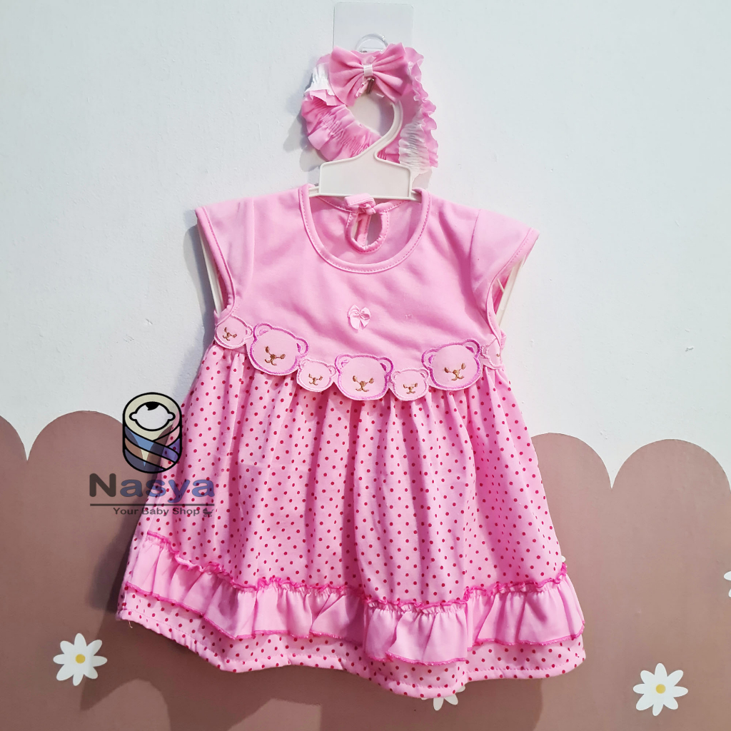 [P-031] Dress Bayi (0-6 bulan) / Setelan Bayi Perempuan