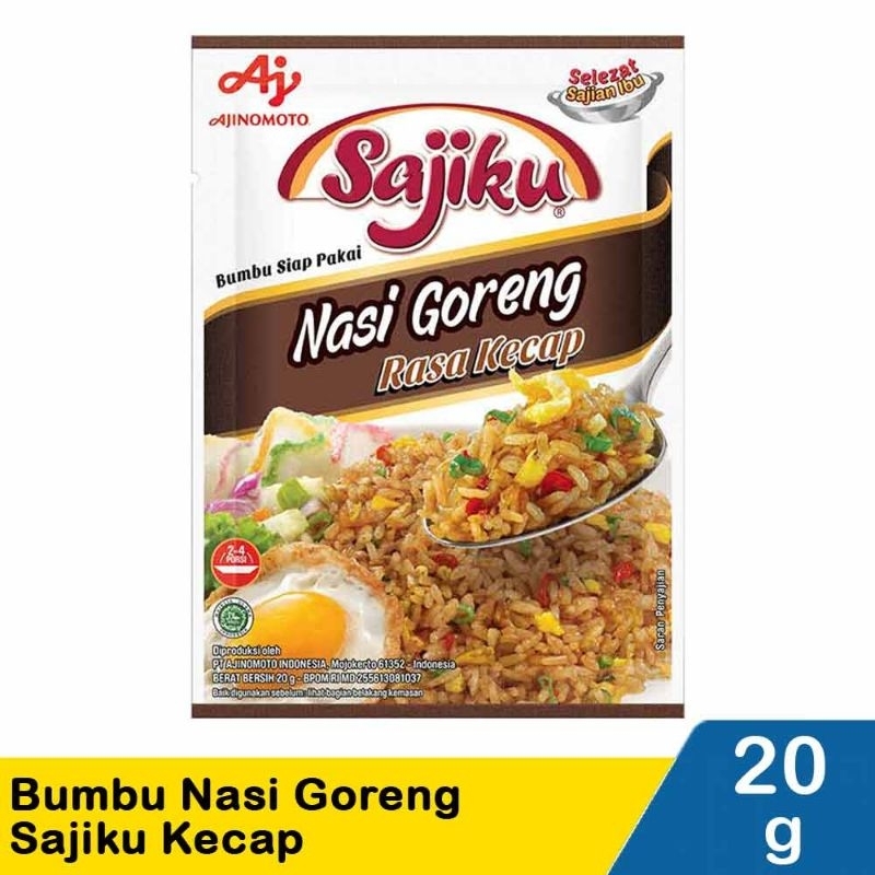 

Ajinomoto Bumbu Nasi Goreng Sajiku Kecap 20G BBS