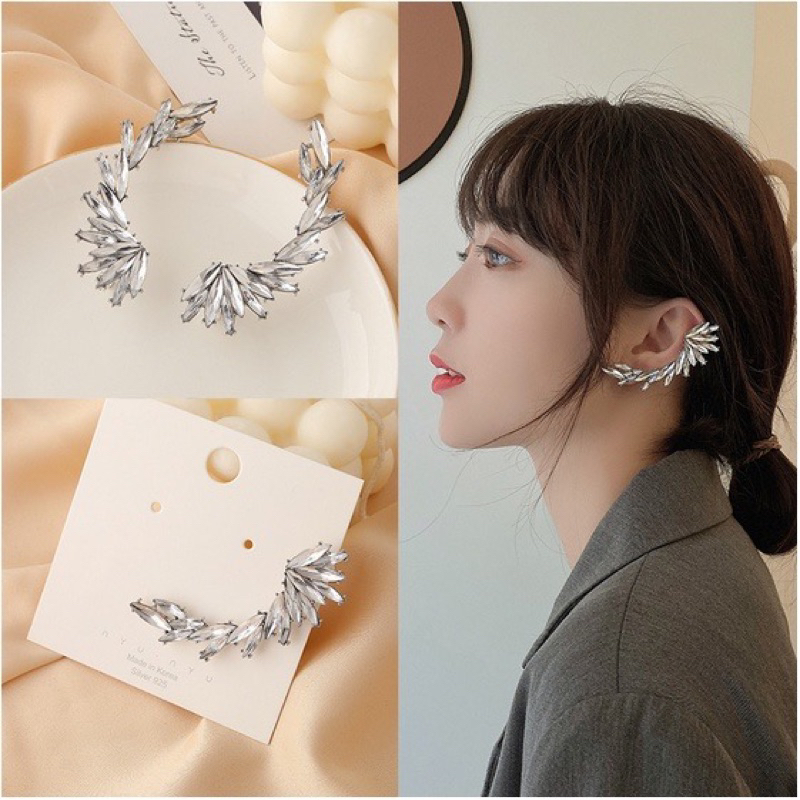 Ear cuff wedding earcuff / earclip anting bride sirkam hiasan rambut pengantin pearl hairpin earpin 