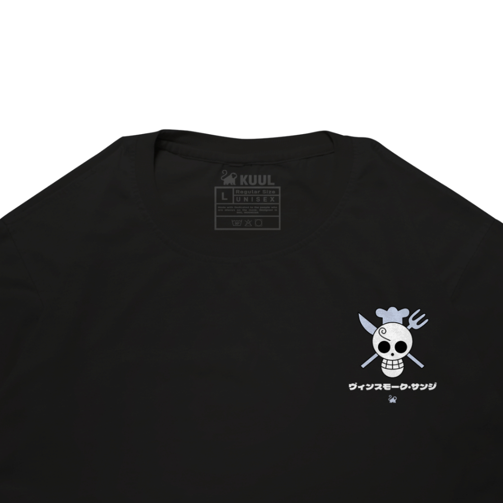 KAOS OVERSIZE DISTRO ANIME ONE PIECE COTTON COMBED 30S - KUUL INDUSTRIES