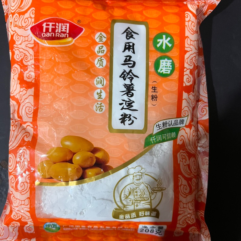 

Tepung kentang shi yong ma ling shu dian fen 食用马铃薯淀 208gr