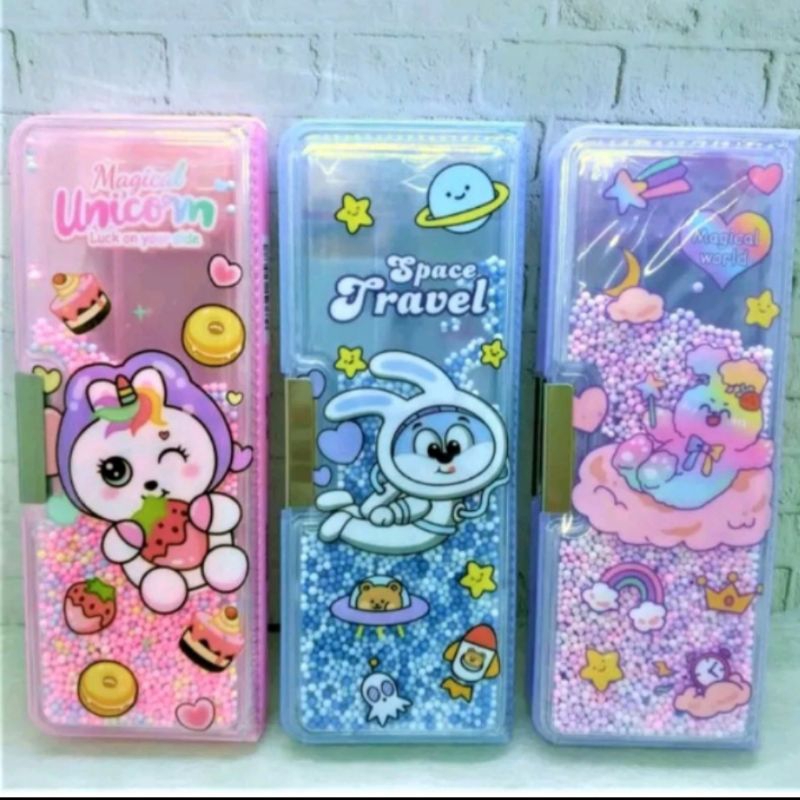 

Tempat pensil magnet unicorn bola styrofoam / Tempat pensil unicorn, astronot ada mainan bola gabus / Kotak pensil unicorn sprinkle bola gabus, astronot