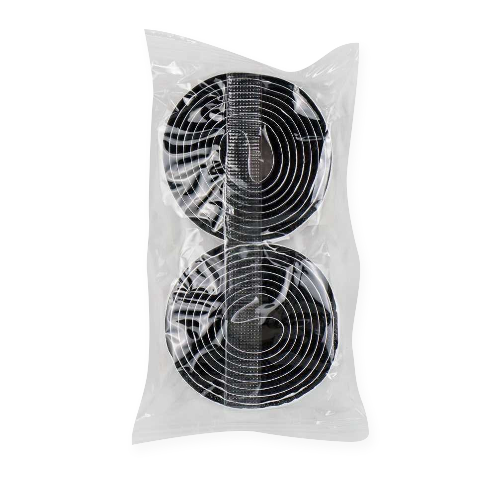 TaffPACK Lakban Velcro Hook and Loop Magic Nylon Sticker 1 Meter - ZNK006 - Black
