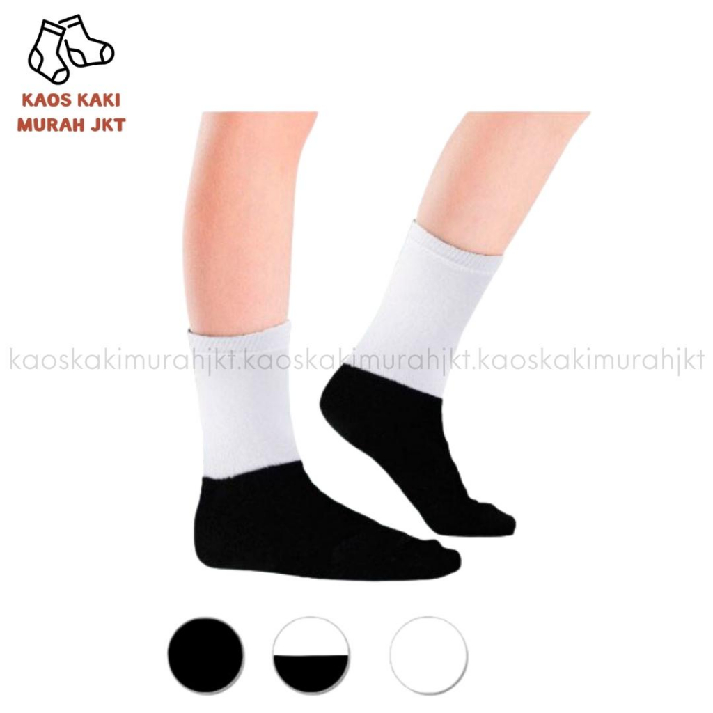Kaos Kaki Anak Sekolah SD Kaos Kaki Anak Sekolah Putih Telapak Hitam