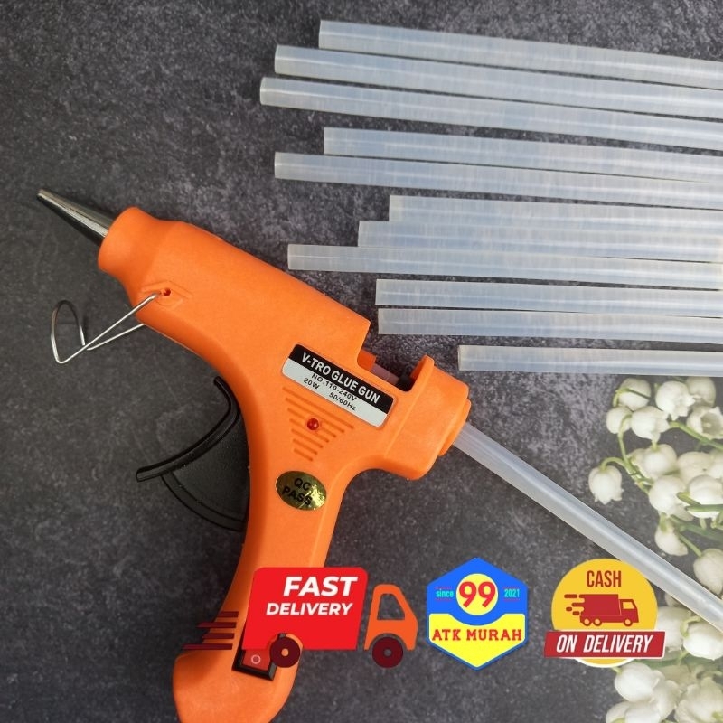 12 Pcs Lem Bakar Kecil 7mm/Lem Bakar Kecil Panjang /Lem Tembak