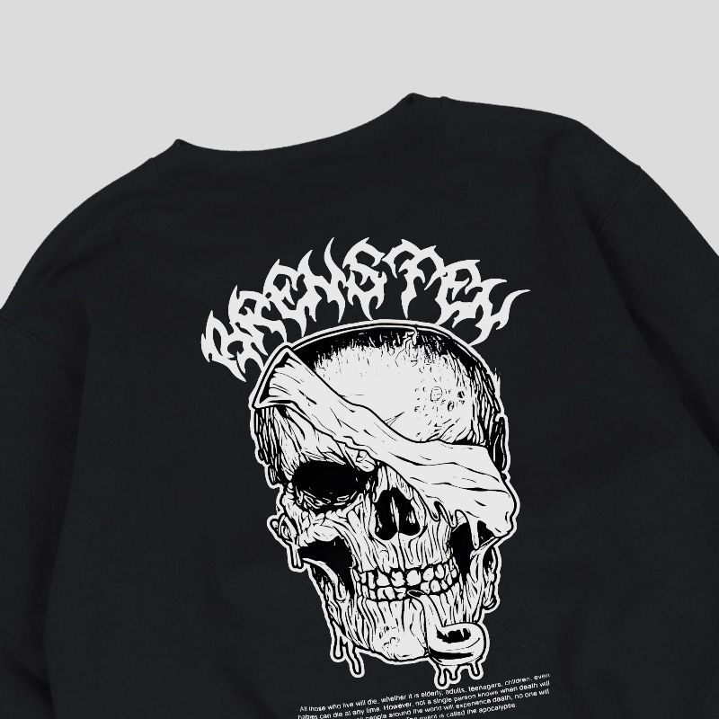 Brensten - Sweater Plane Crewneck Dewasa Unisex  M-XXL SweaterTshirt Cotton Fleace High Quality Sweater Lokal Pride Crewneck Hitam Model keren