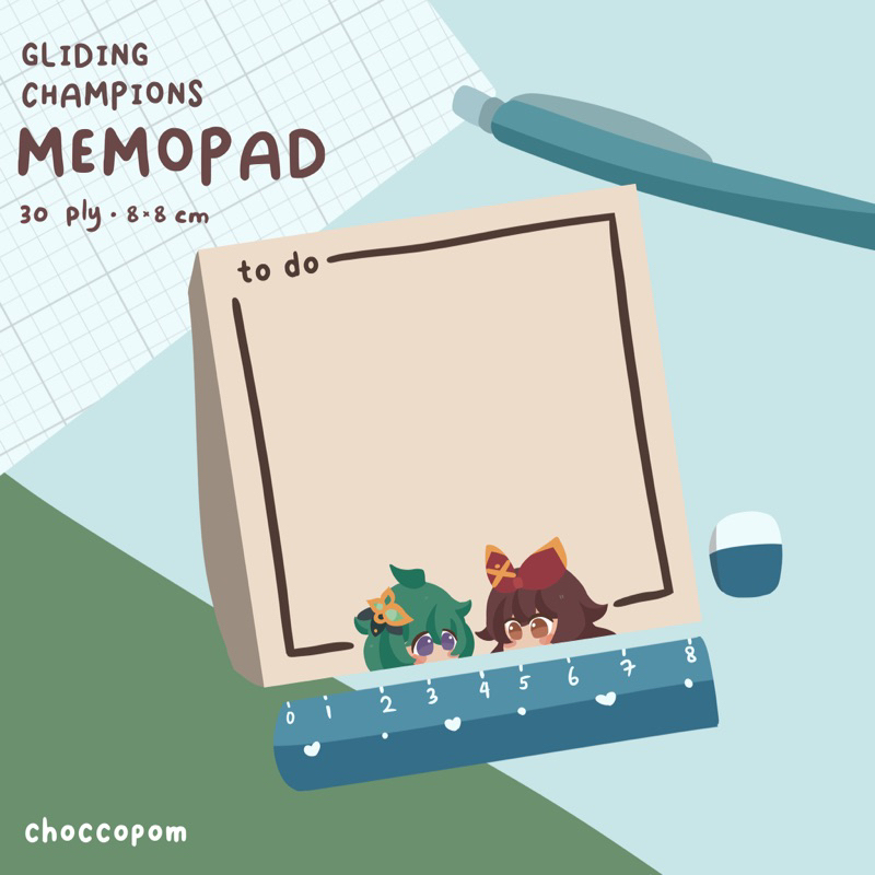 

Genshin Impact Gliding Champions Memopad (Amber Collei)