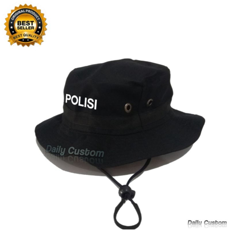 Topi Rimba Polisi/Topi Gunung/Bucket Hat/Topi Hutan/Topi Adventure/Jungle Hat/Topi Pria Wanita/Topi