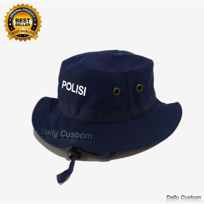 Topi Rimba Polisi/Topi Gunung/Bucket Hat/Topi Hutan/Topi Adventure/Jungle Hat/Topi Pria Wanita/Topi 