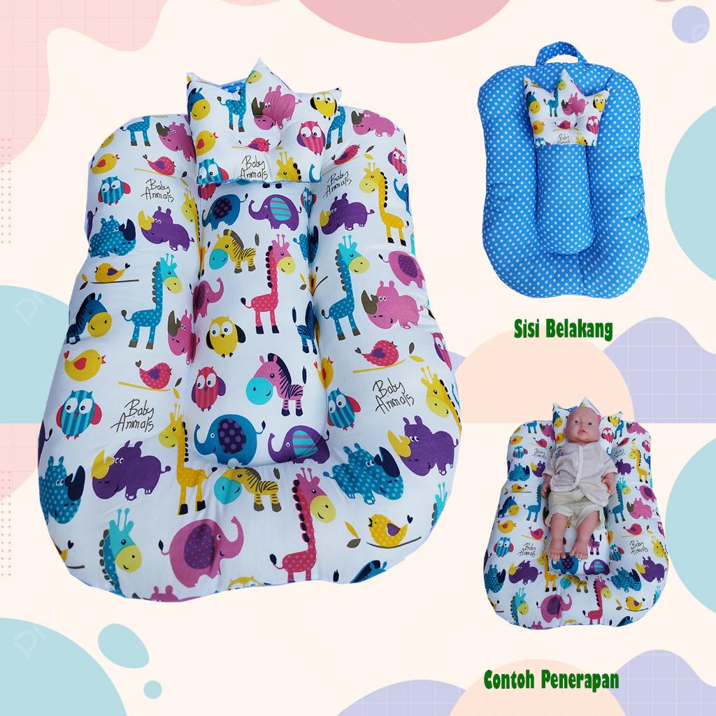 [FREE PACKING TAS SERUT] Sofa Bayi Jumbo Multifungsi Kasur baby Free Bantal Peyang / Kasur Bayi + FREE Bantal Peyang Bayi