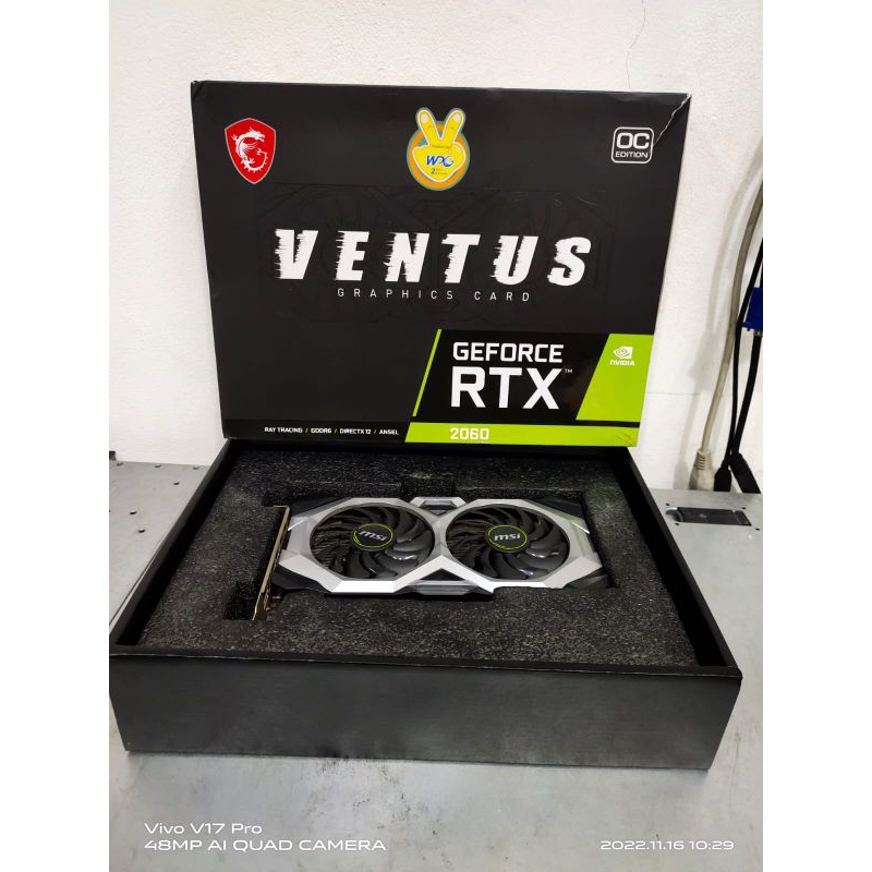 VGA MSI GEFORCE RTX™ 2060 VENTUS 12GB 192 BIT DDR6