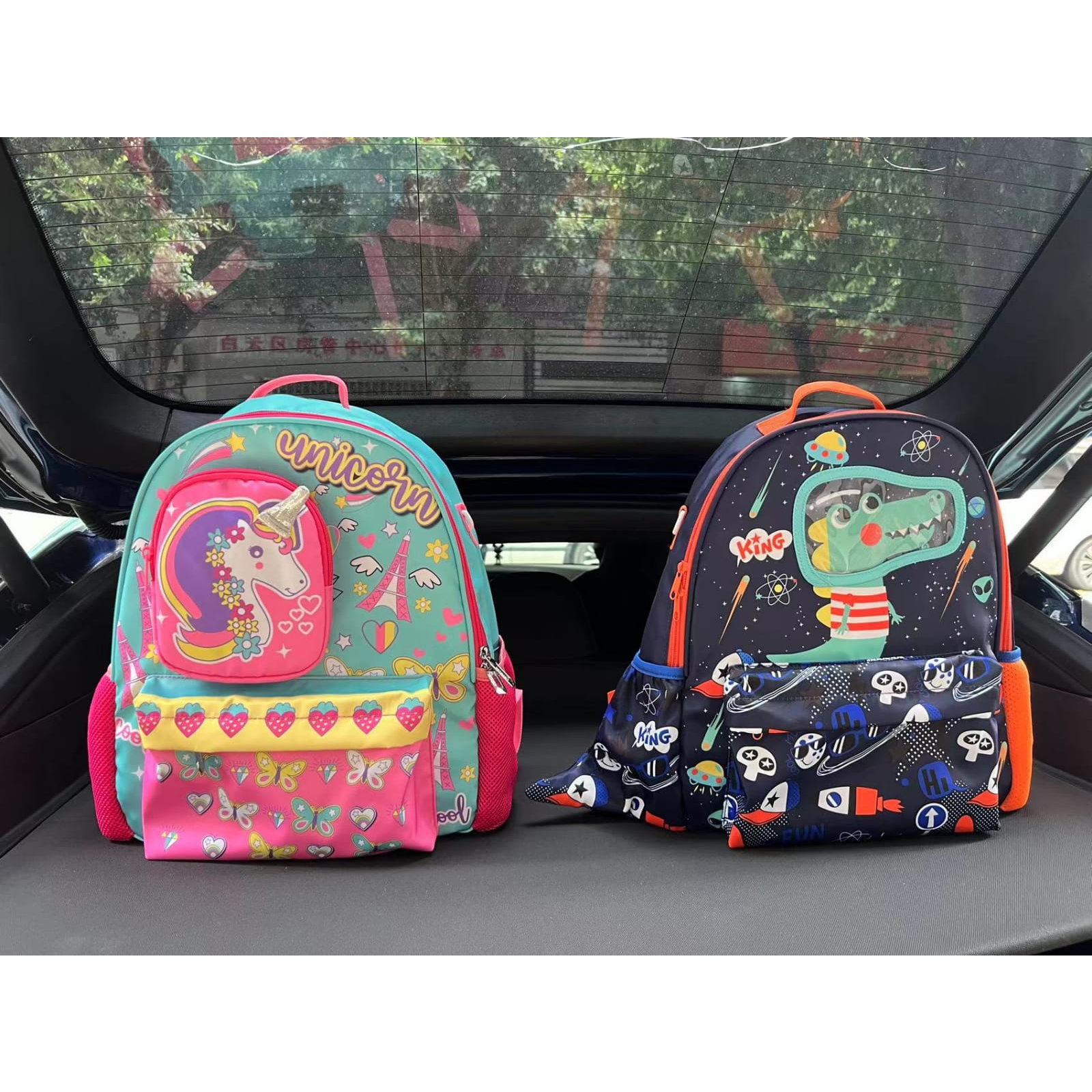 Tas Sekolah Ransel Anak TK dan Paud dan Playgroup Motif Unicorn Hellokitty Astronot Timbul 3D Backpack Anak Perempuan Ransel Sekolah dan jalan jalan