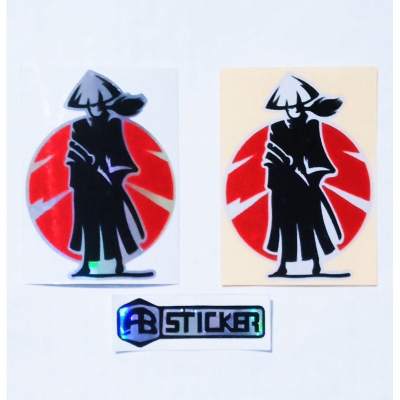 Sticker Ninja Stiker Samurai Jepang Cutting