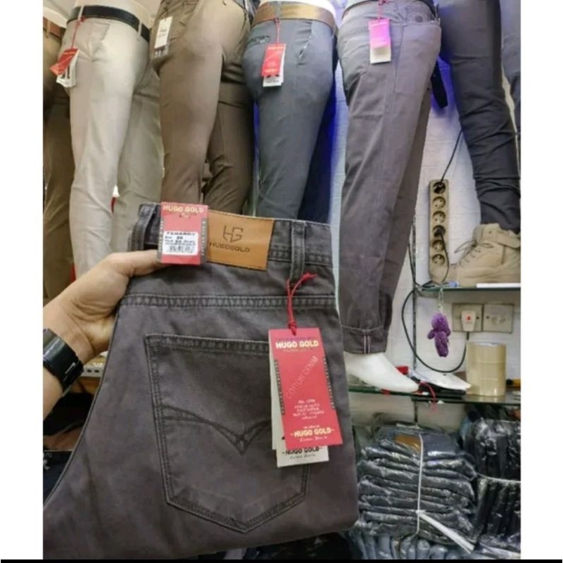 CELANA PANJANG PRIA KANVAS  HUGO GOLD STANDAR/CELANA PANJANG KANVAS PRIA TERBARU/CELANA PANJANG KANV