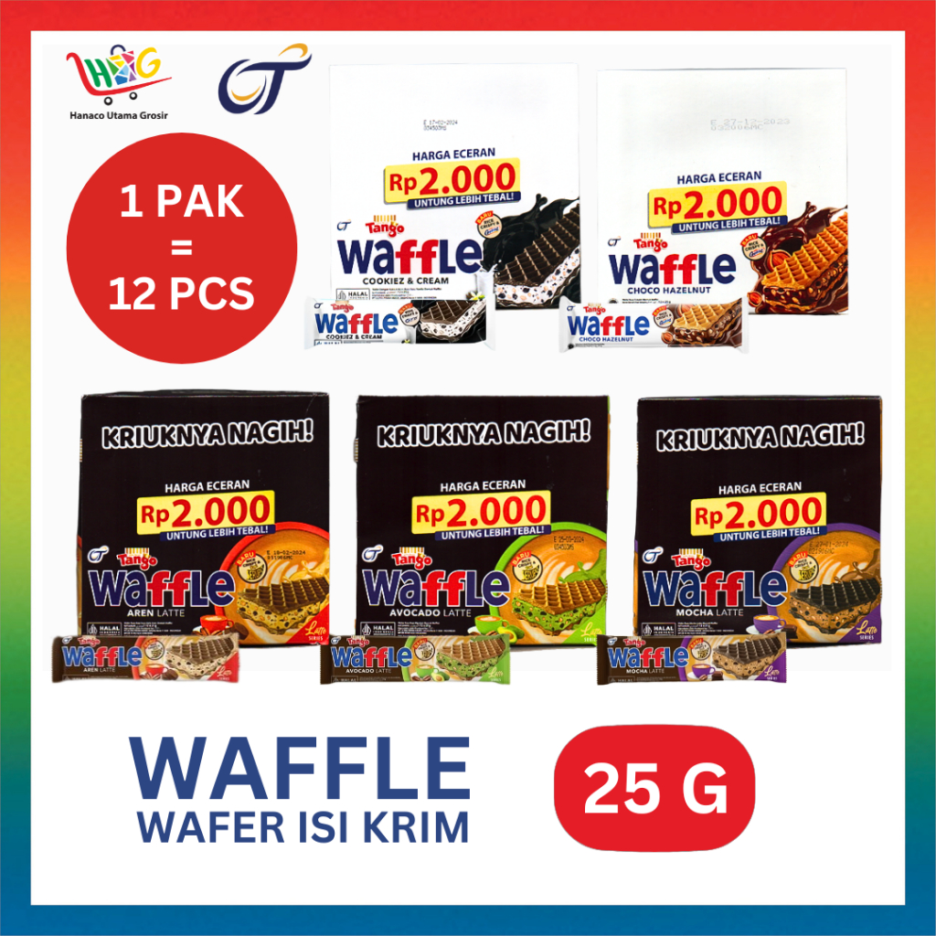 Tango Waffle All Varian 12 X 25 gram [ 1 KOTAK ]