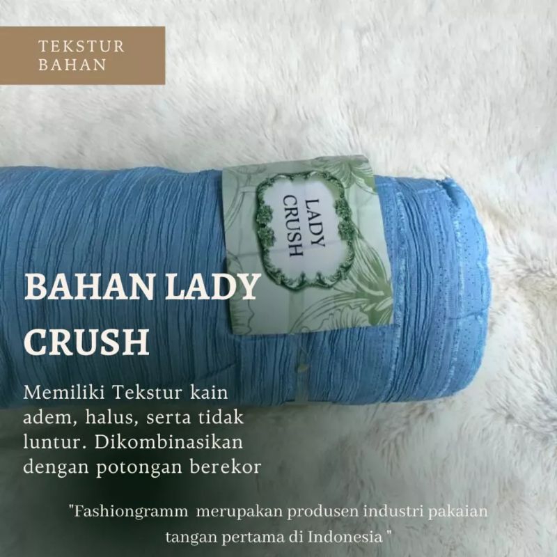 Blouse Bimbo Livia Baby Crush Baju Atasan Wanita Kain Lady Crush