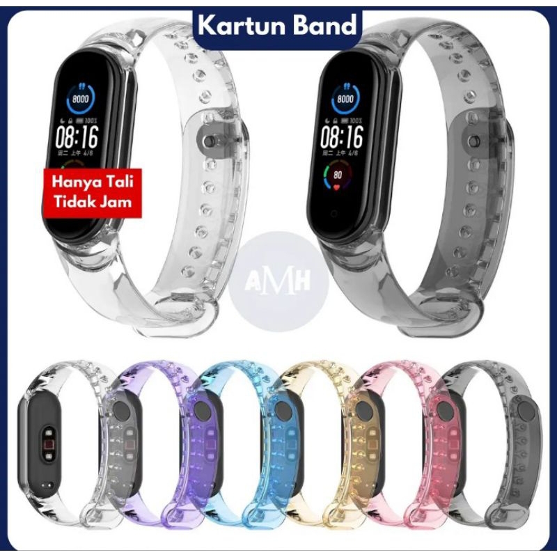 Strap Xiaomi Mi Band 7 / 6 / 5 Glacier Bening Transparan Tali