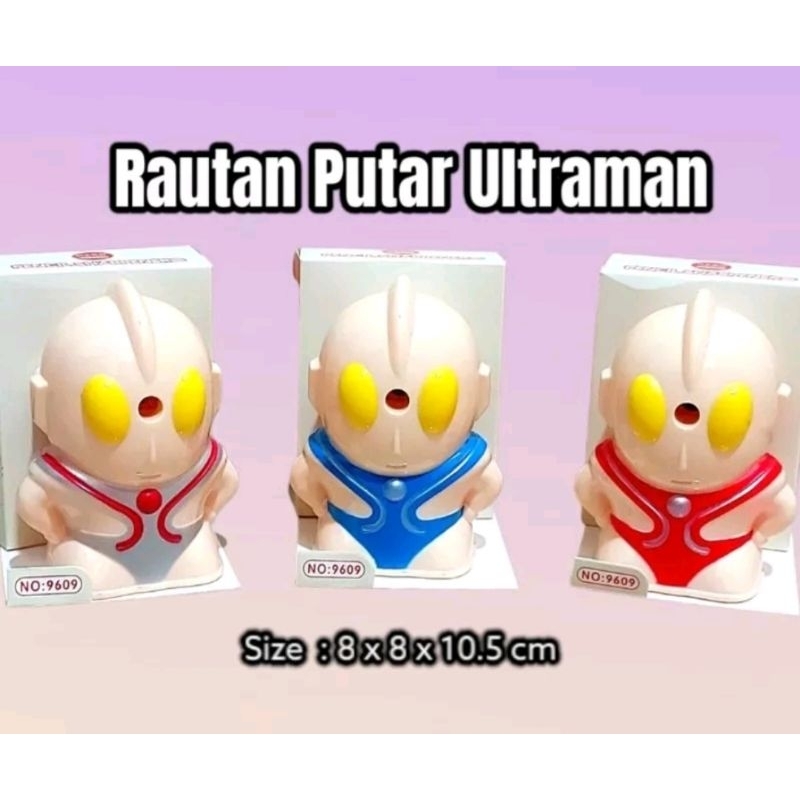 

Serutan Rautan Pensil Putar ULTRAMAN Duduk Meja