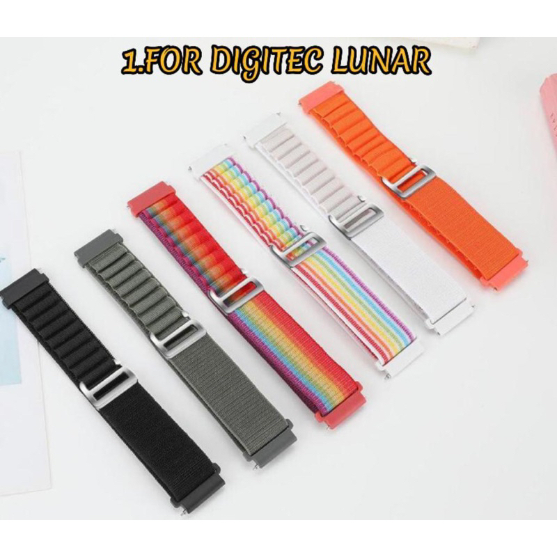 Strap / Tali Smart Watch For Digitec Lunar - 22mm Nylon