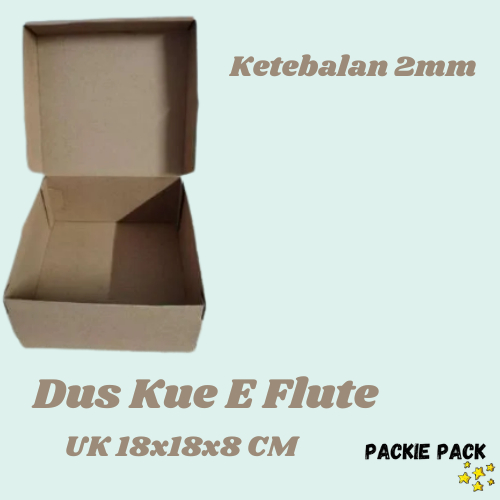 

Kotak/Box Kue Bolu Donat Puding Uk 18x18x8cm (Pembelian min 10pcs)