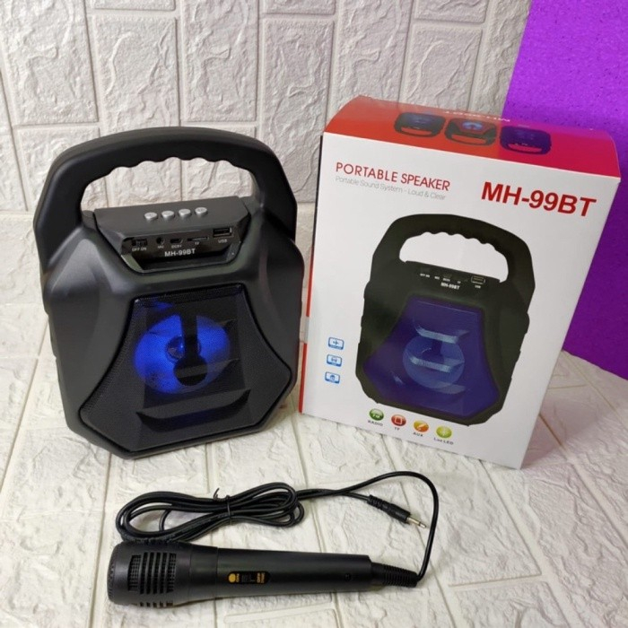 Speaker Portable MH-99BT Portable sound system + mic Speaker Bluetoot Speaker Super Bass