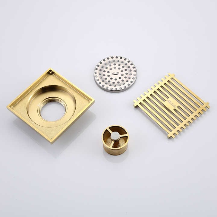 FLoor Drain Drainer Strainer 10cm Gold 15G Saringan Got Saringan Pembuangan air Kamar Mandi Anti Bau