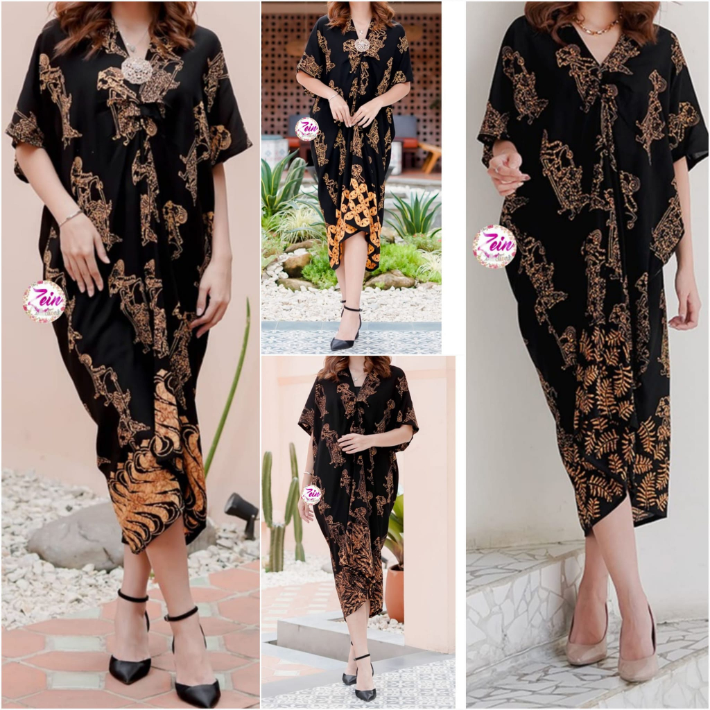 Adesya Sogan / Dress Kaftan Batik Terbaru / Kaftan Batik solo / Baju kondangan / DRSS BATIK BAHAN PA