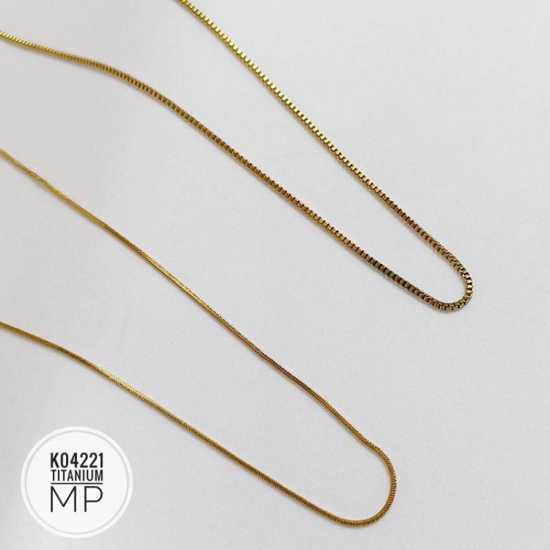 Kalung anak titanium 35cm gold K04221