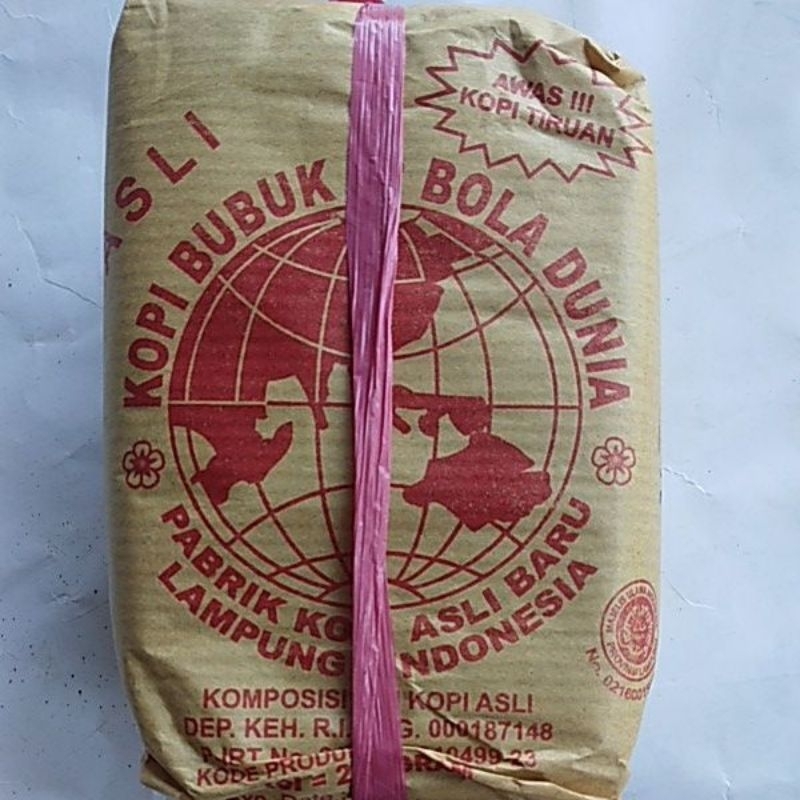 

kopi bubuk bola dunia 250gr giling halus.kopi asli lampung dari biji kopi 100%