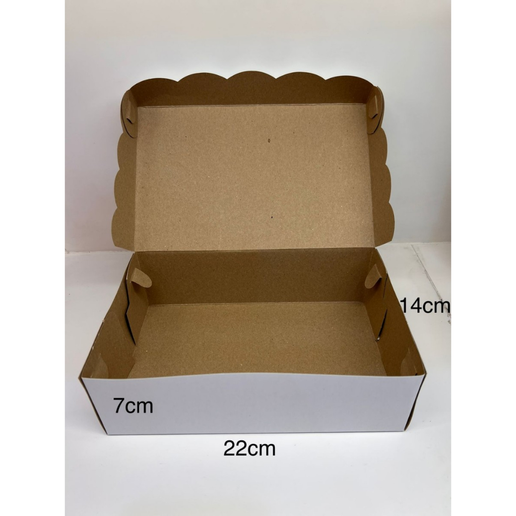 

10 pcs CATERING BOX DELIMA 22,4X14,4X7CM PUTIH POLOS NON LAMINATING
