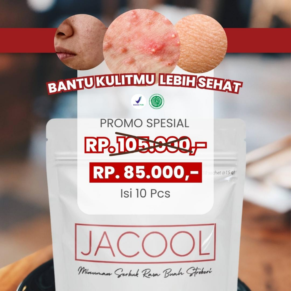 Jacool Minuman Collagen BPOM Beauty Drink Colagen TerbaiK Kolagen Suplemen Kecantikan Pemutih Kulit 