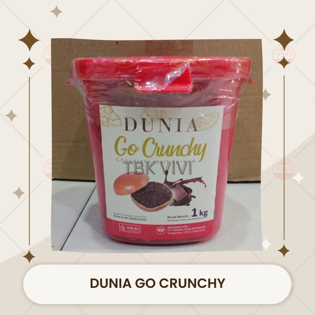 

DUNIA GO CRUNCHY CHOCOLATE MALT 1KG