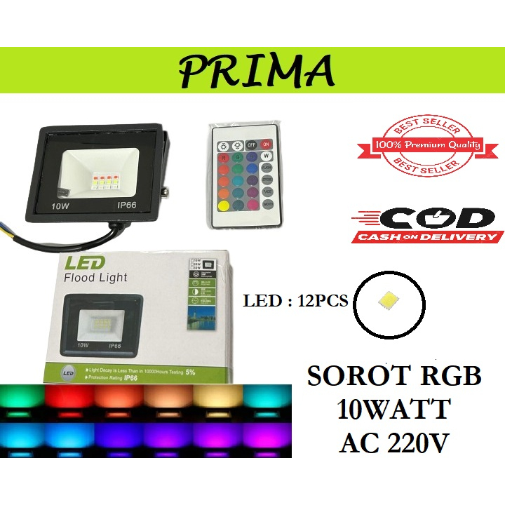 Sorot Led Lampu Sorot Floodlight 10 watt 10W / Lampu Sorot Led Lampu Sorot Floodlight 10 watt