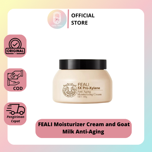 QEILA  - FEALI Moisturizer Cream and Goat Milk Anti-Aging Feali 5X Pro-Xylane Goat Milk | BPOM