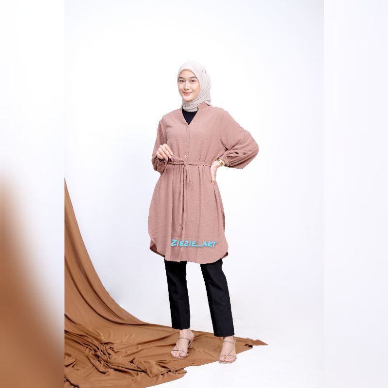 Tunik INARA-Tunik MEISA-Tunik polos premium-Long tunik-Tunik jumbo.