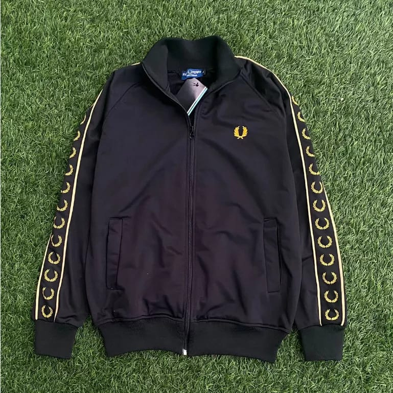 Tracktop Suit Jacket Fredperry Black gold