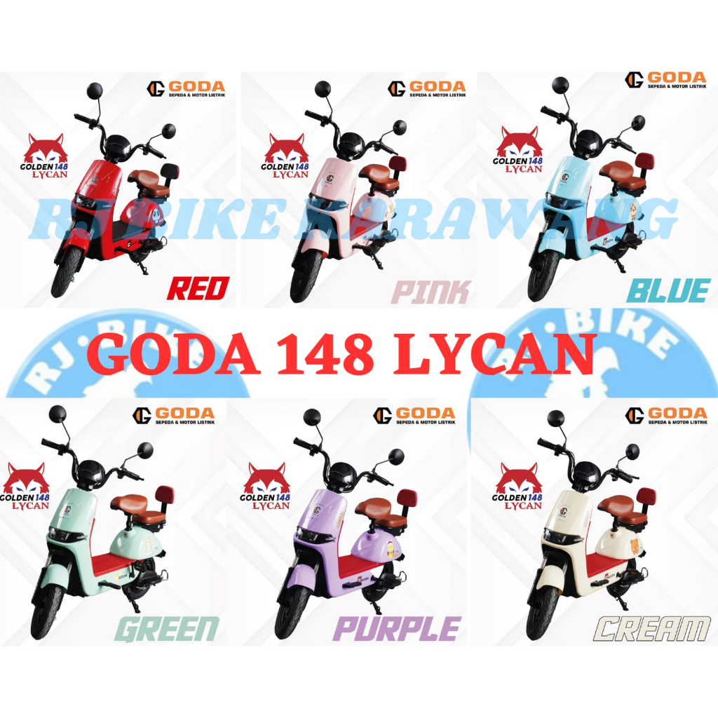 SEPEDA LISTRIK GODA LYCAN GD148 CLASSIC