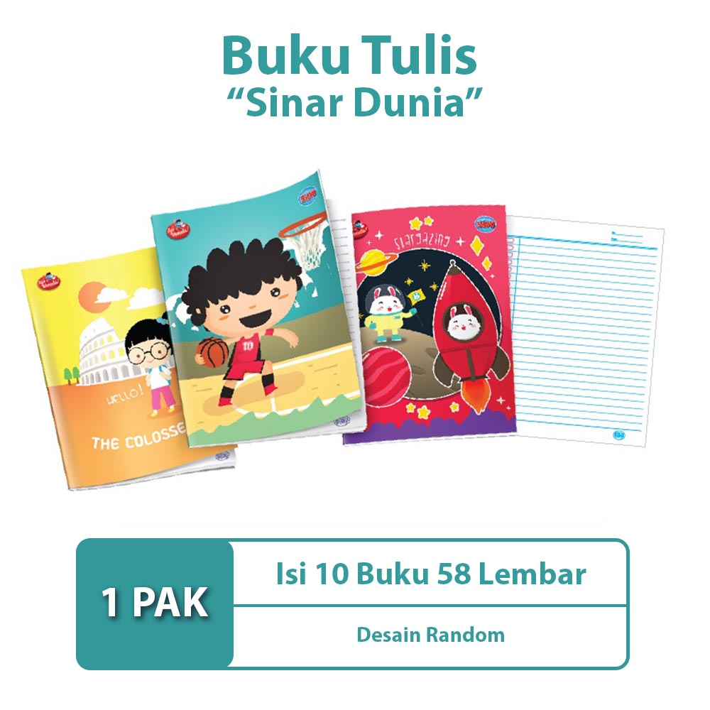 

Buku Tulis SIDU 58 Lembar (1 Pack isi 10 pcs)