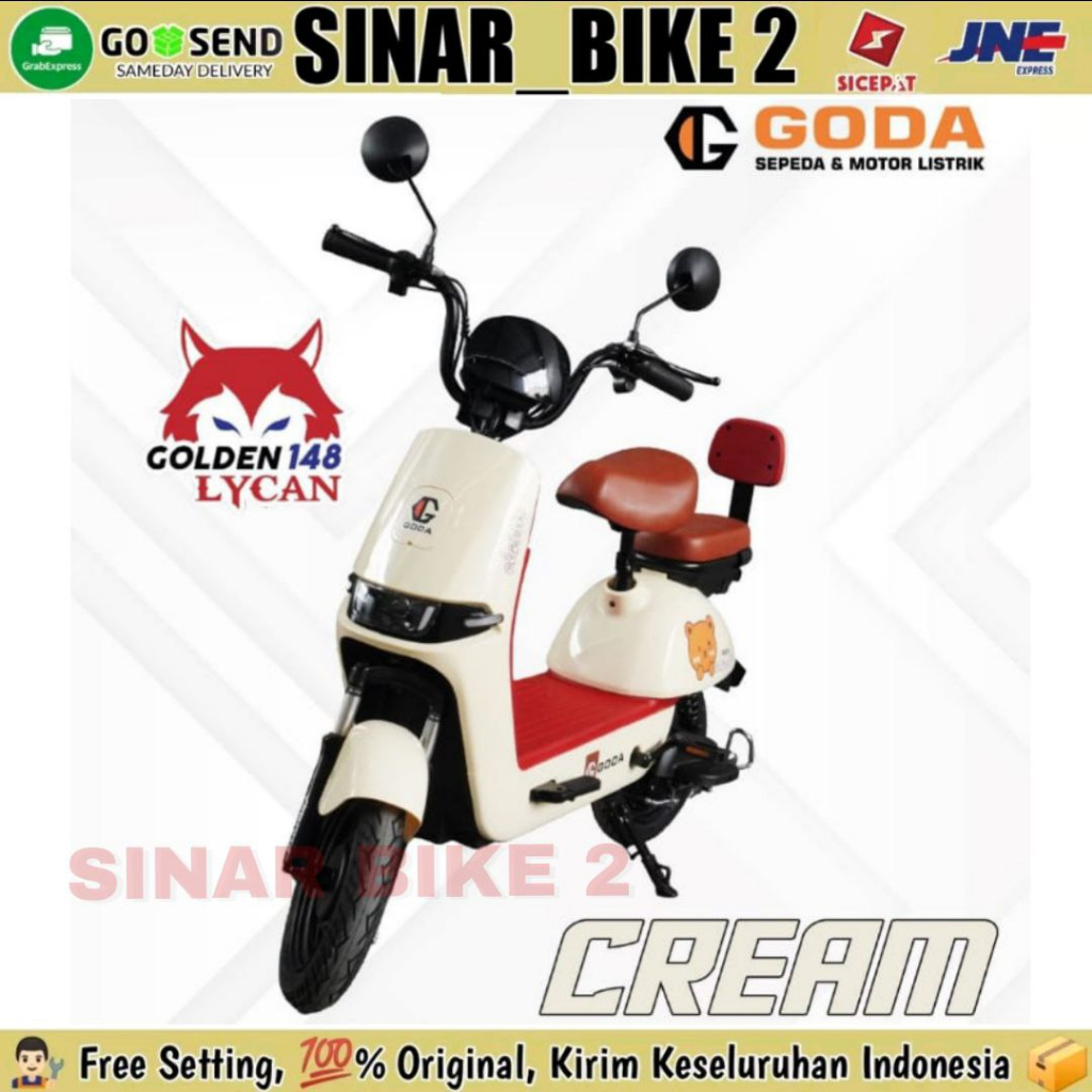 Sepeda Listrik Goda 148 LYCAN Electric Bike 500 Watt