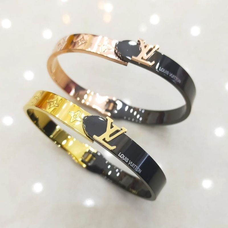 Gelang Titanium Asli Motif eLv Premium Quality Brandad Band Stainless steel Anti karat anti alergi 03
