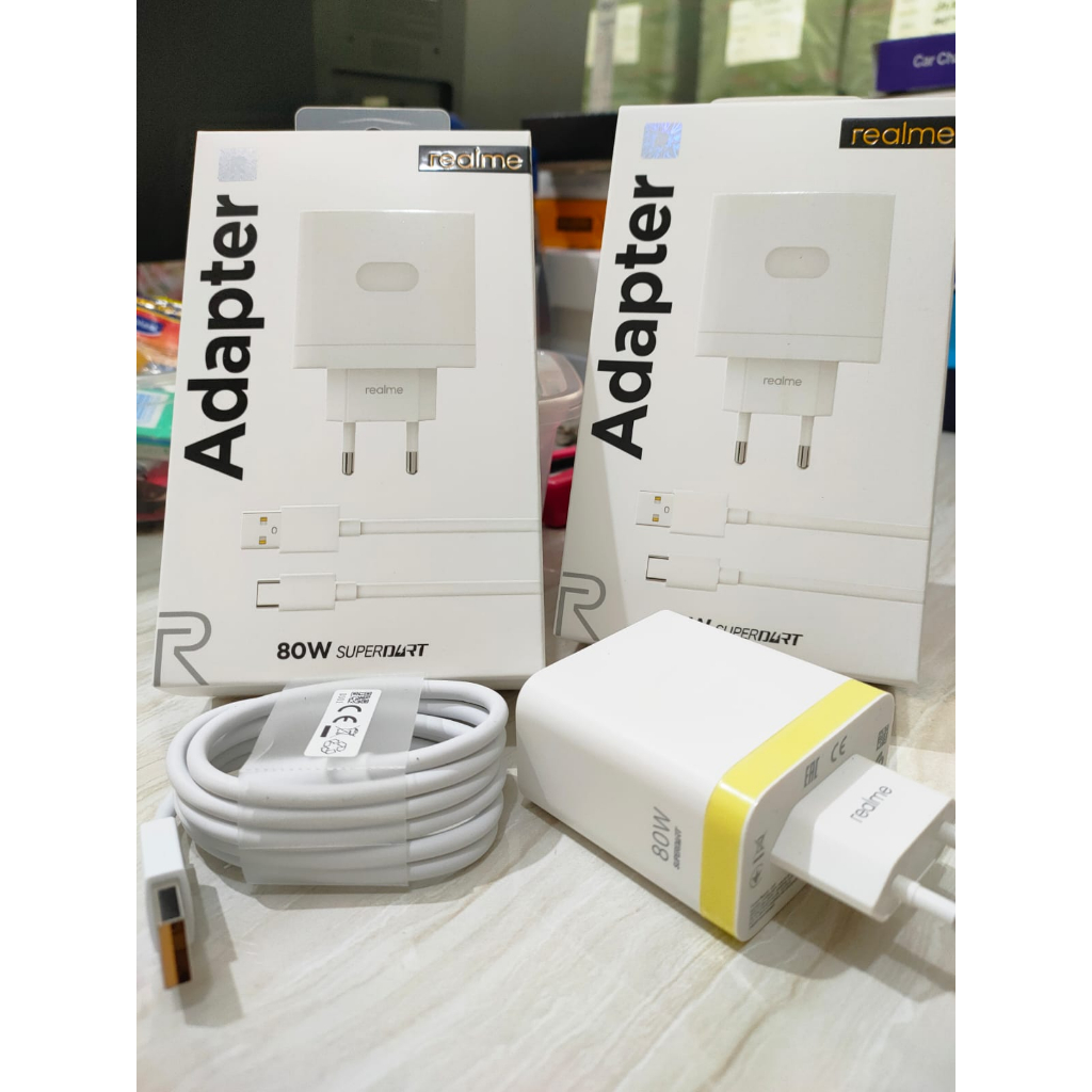 Charger Realme 80w Superdart USB Type C Charger Realme Fast Charging  Kualitas Original