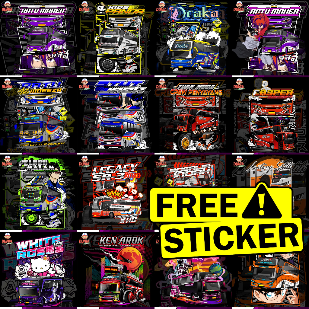 

(free sticker)CETAK STICKER BUSMANIA TERMURAH