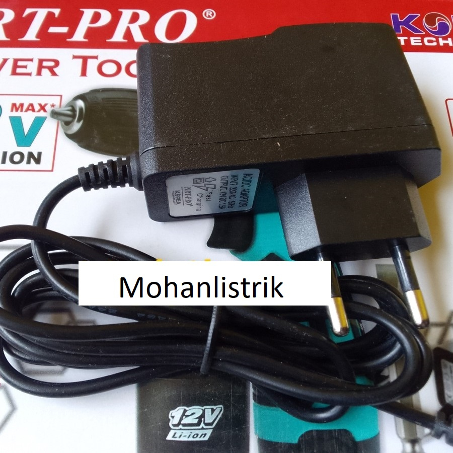 Cas Casan Charger Baterai 12V NRT Pro Mesin Bor Cordless